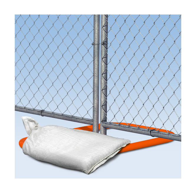 Sand bags for temporary fence panels