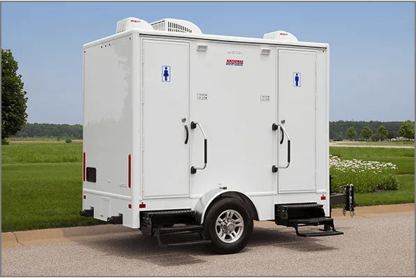 Portable bathroom trailer