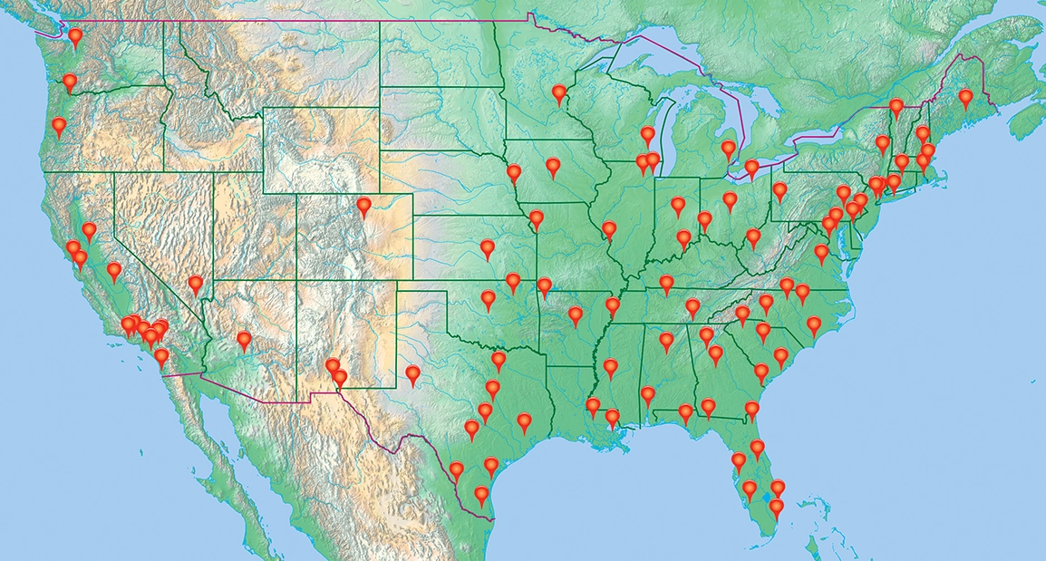 National Service Areas